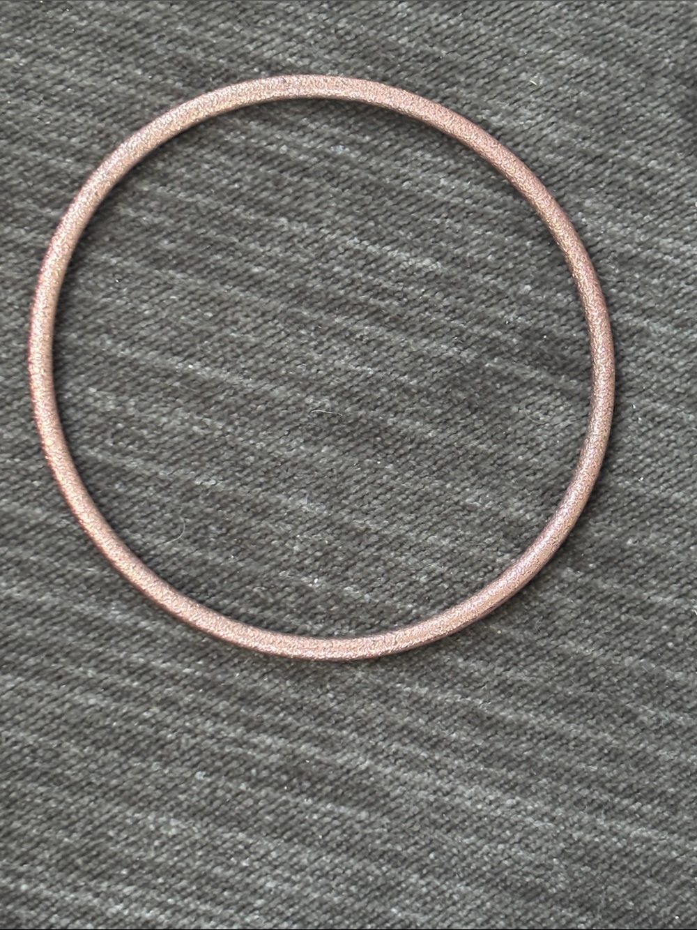 COPPER BANGLE BRACELET Women's Ethnic Bohemian Boho Dainty Textured Vntg 70s